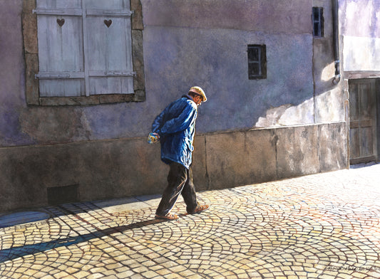 Original Watercolor Painting Life is a Long Walk Home